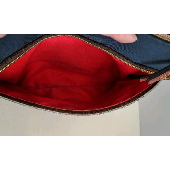 Dooney & Bourke Canvas Shoulder Bag - BLUE - Picture 9 of 16